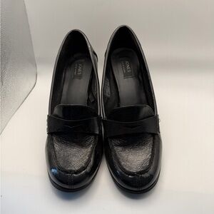 Jones New York Black Leather Penny Loafers